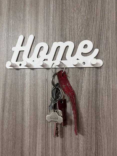 Bảng Treo Chìa Khóa Trang Trí Hình Chữ Home (In 3D Tiện Lợi) - Image 3