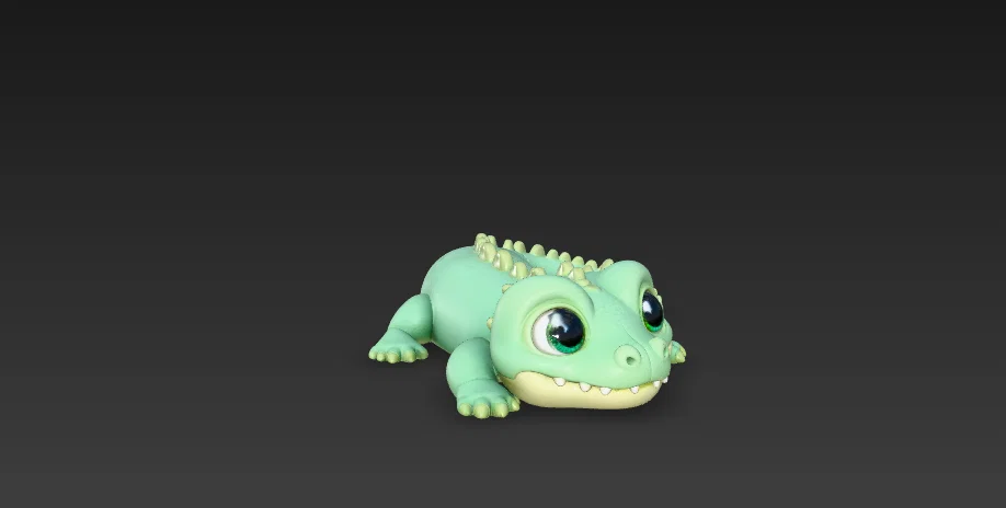 Mô hình chú cá sấu nhỏ đáng yêu Cocodrilo Flexy - Đồ chơi in 3D - Image 4