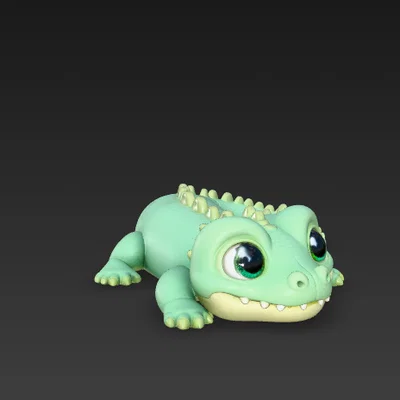 Mô hình chú cá sấu nhỏ đáng yêu Cocodrilo Flexy - Đồ chơi in 3D