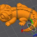 Mô hình chú cá sấu nhỏ đáng yêu Cocodrilo Flexy - Đồ chơi in 3D - Thumbnail 5