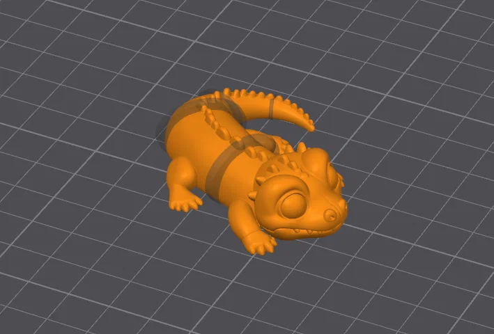Mô hình chú cá sấu nhỏ đáng yêu Cocodrilo Flexy - Đồ chơi in 3D - Image 6