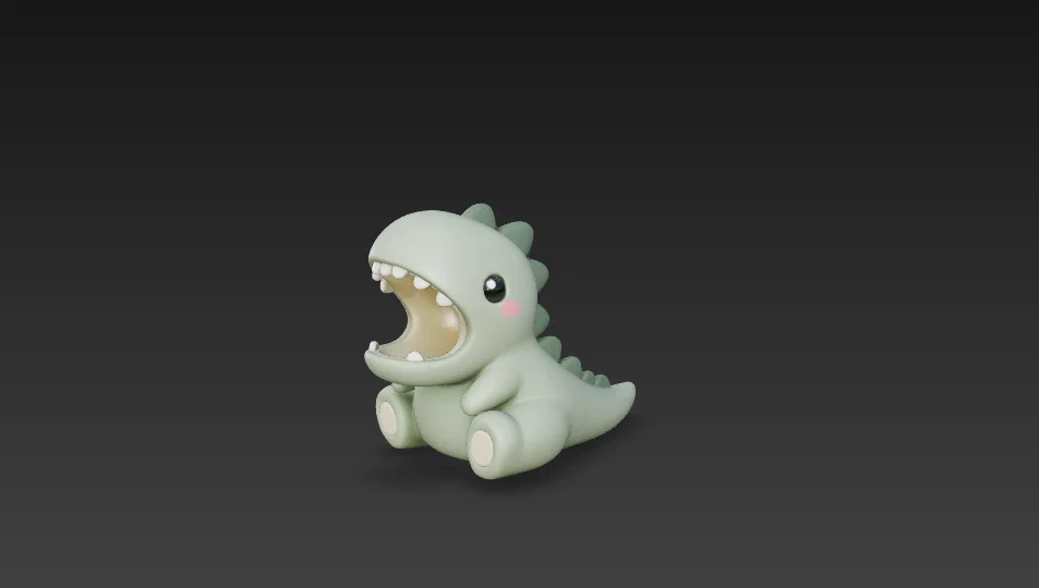 Mô hình khủng long Dino kẹp dây cáp siêu đáng yêu cho bàn làm việc - Image 1