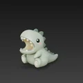 Mô hình khủng long Dino kẹp dây cáp siêu đáng yêu cho bàn làm việc - Thumbnail 1