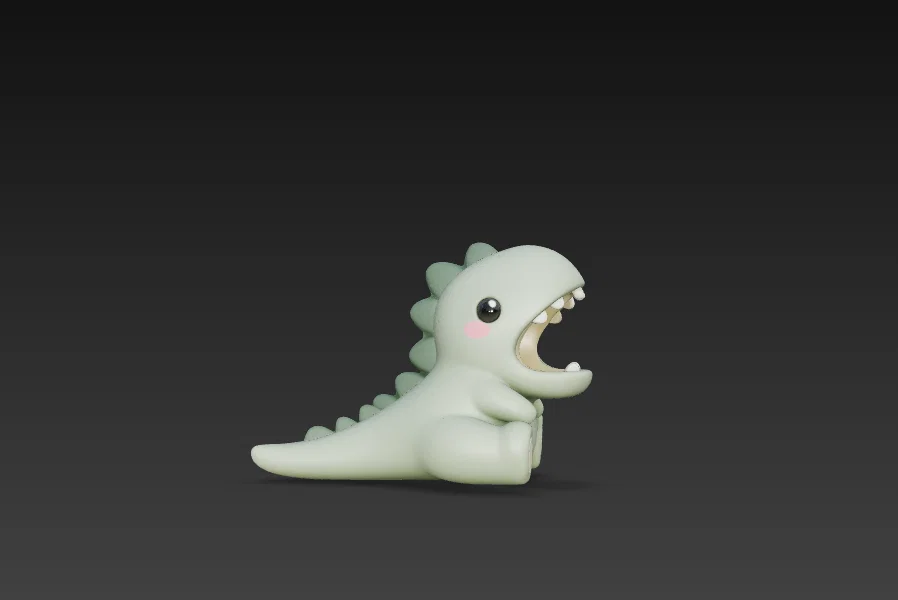 Mô hình khủng long Dino kẹp dây cáp siêu đáng yêu cho bàn làm việc - Image 2
