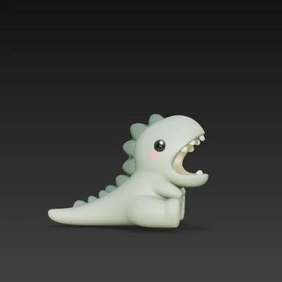 Mô hình khủng long Dino kẹp dây cáp siêu đáng yêu cho bàn làm việc
