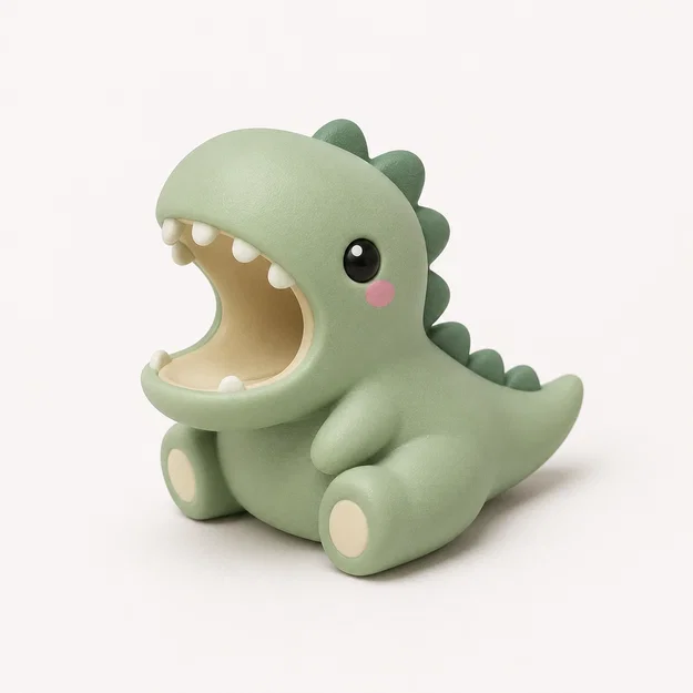 Mô hình khủng long Dino kẹp dây cáp siêu đáng yêu cho bàn làm việc - Image 6