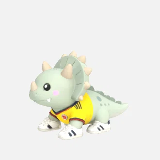 Mô hình Rino đá bóng (Rino mod futbol) phong cách Art Toy