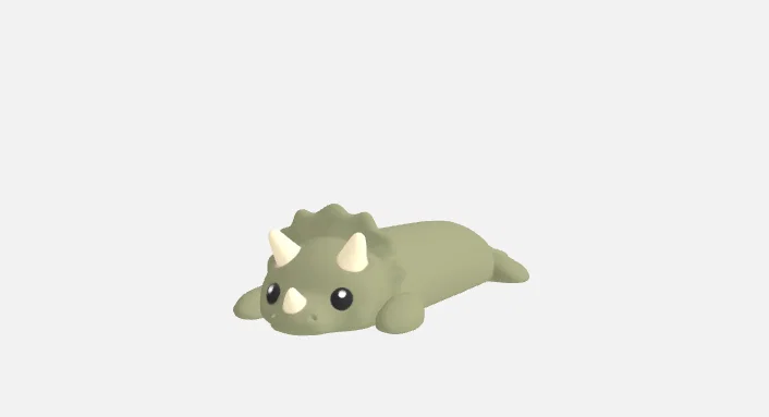 Triceratops cute - Chú khủng long mini đáng yêu - Image 1
