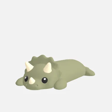 Triceratops cute - Chú khủng long mini đáng yêu