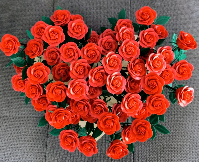 Rosa Colombiana - Mẫu hoa hồng 3D đẹp làm quà tặng Ngày của Mẹ - Image 1