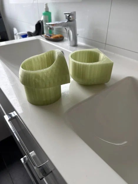 Giá treo bàn chải vệ sinh kiểu dáng hữu cơ - thiết kế hai phần dễ tháo lắp - Image 8