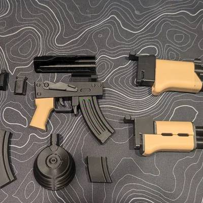 Bộ phụ kiện nâng cấp 3D cho mô hình AK-47 Pocket Rifle