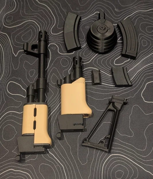 Bộ phụ kiện nâng cấp 3D cho mô hình AK-47 Pocket Rifle - Image 2