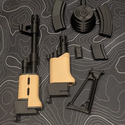 Bộ phụ kiện nâng cấp 3D cho mô hình AK-47 Pocket Rifle