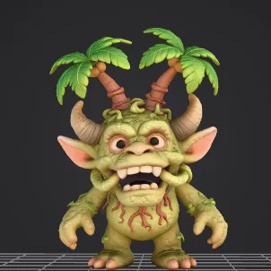 Mô hình Ogre nhiệt đới độc đáo cho người chơi D+D