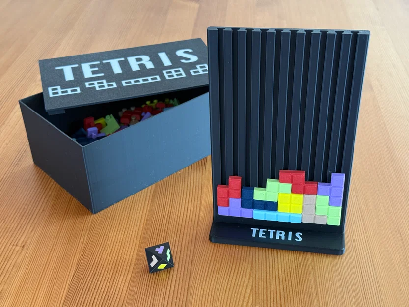 Bộ trò chơi xếp hình Tetris kiểu Lego độc đáo - Mô hình in 3D - Image 1