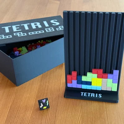 Bộ trò chơi xếp hình Tetris kiểu Lego độc đáo - Mô hình in 3D