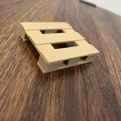 Miếng lót ly hình pallet (Pallet Coaster) độc đáo cho bàn làm việc