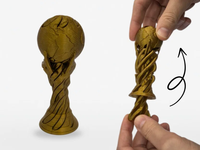 Mô hình Fidget Cúp Vô Địch Thế Giới Dạng Xoắn - Image 1