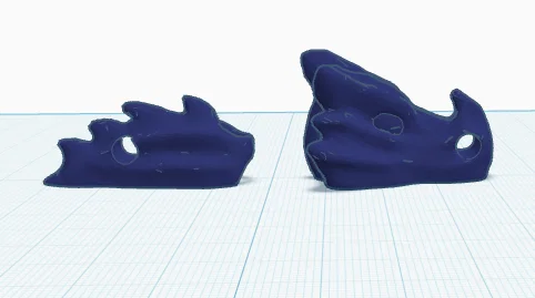 Móc khóa hình đầu và đuôi rồng 3D siêu ngầu (Keychain Head & Tale) - Image 1