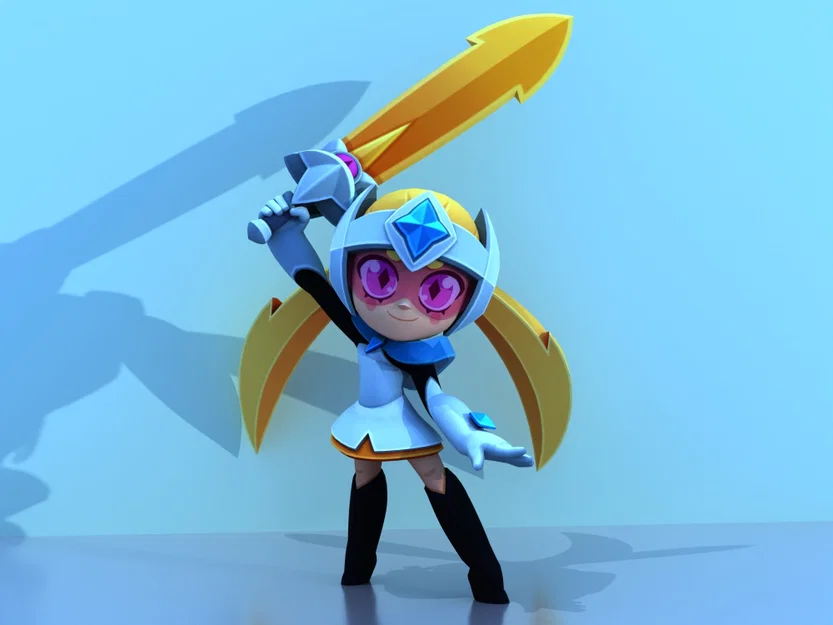 Mô hình 3D Starr Nova từ Brawl Stars cực chất cho fan game - Image 1