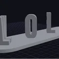 Mô hình chữ lật 3D Lola/Wren độc đáo để bàn - Thumbnail 1