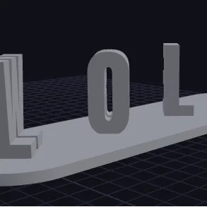 Mô hình chữ lật 3D Lola/Wren độc đáo để bàn