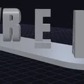 Mô hình chữ lật 3D Lola/Wren độc đáo để bàn - Thumbnail 2
