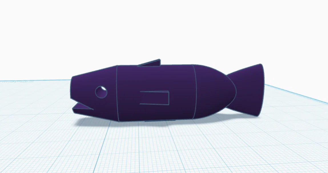 Mô hình chú cá (fish) đơn giản để trang trí và in 3D - Image 1