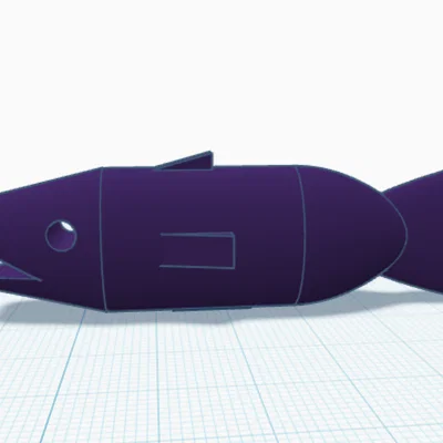 Mô hình chú cá (fish) đơn giản để trang trí và in 3D