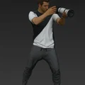 Mô hình 3D nhiếp ảnh gia NPC từ GTA 5 - Thumbnail 1