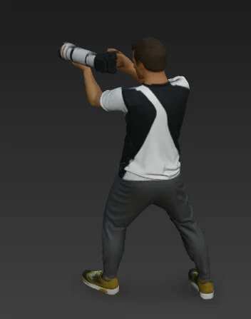 Mô hình 3D nhiếp ảnh gia NPC từ GTA 5 - Image 3