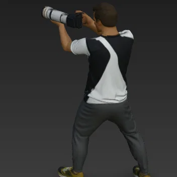 Mô hình 3D nhiếp ảnh gia NPC từ GTA 5