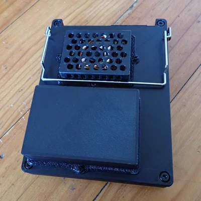 Tấm ốp đáy uConsole để lắp pin 26650