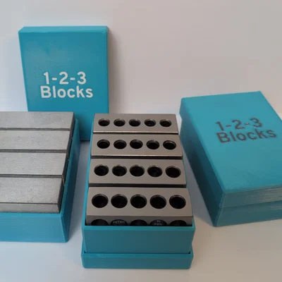 Hộp đựng khối căn chuẩn 1-2-3 Blocks (1x2x3 inch hoặc 25-50-75 mm)