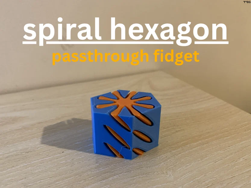 Mô hình đồ chơi giải tỏa căng thẳng Spiral Hexagon in 3D độc đáo - Image 1