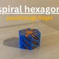 Mô hình đồ chơi giải tỏa căng thẳng Spiral Hexagon in 3D độc đáo - Thumbnail 1