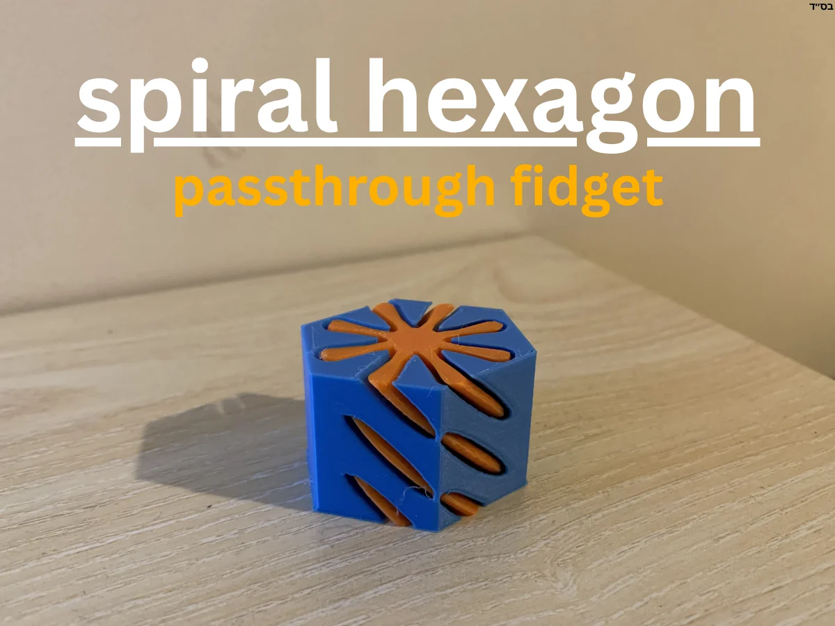 Mô hình đồ chơi giải tỏa căng thẳng Spiral Hexagon in 3D độ… 1