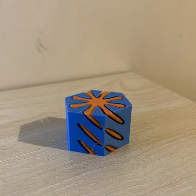 Mô hình đồ chơi giải tỏa căng thẳng Spiral Hexagon in 3D độc đáo
