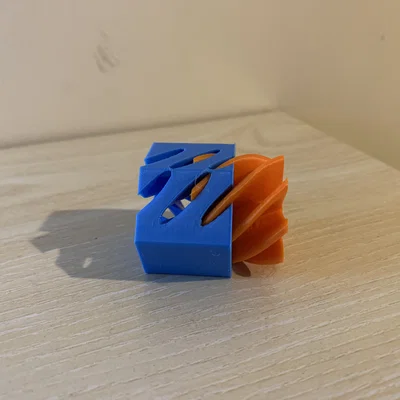 Mô hình đồ chơi giải tỏa căng thẳng Spiral Hexagon in 3D độc đáo