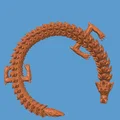 Mô hình Rồng Băng Articulated Ice Dragon - Khớp nối linh hoạt in 3D - Thumbnail 3