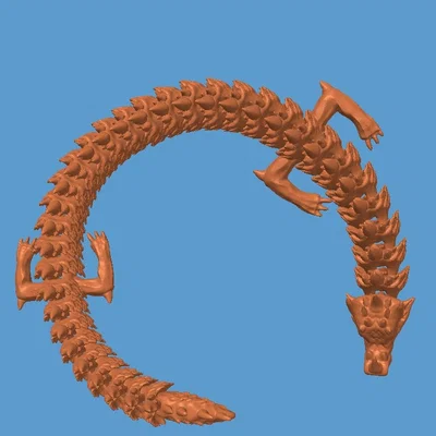 Mô hình Rồng Băng Articulated Ice Dragon - Khớp nối linh hoạt in 3D