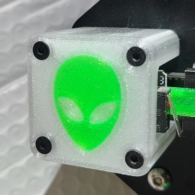 ALIEN REMIX - Nắp che động cơ trục X Ender 3 (Pro) kèm ngàm endstop offset 3mm - Image 1
