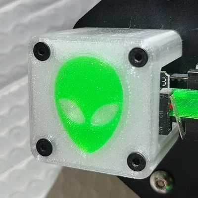 ALIEN REMIX - Nắp che động cơ trục X Ender 3 (Pro) kèm ngàm endstop offset 3mm