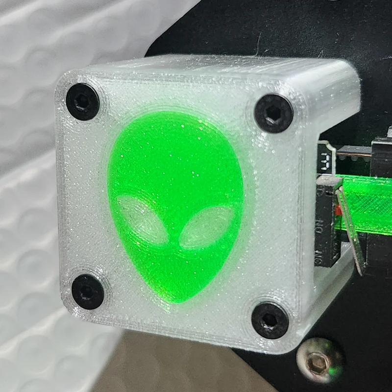 ALIEN REMIX - Nắp che động cơ trục X Ender 3 (Pro) kèm ngàm endstop offset 3mm
