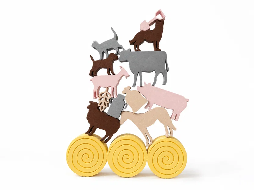 Farm Animal Stack - Trò chơi xếp hình thú nông trại rèn luyện kỹ năng - Image 1