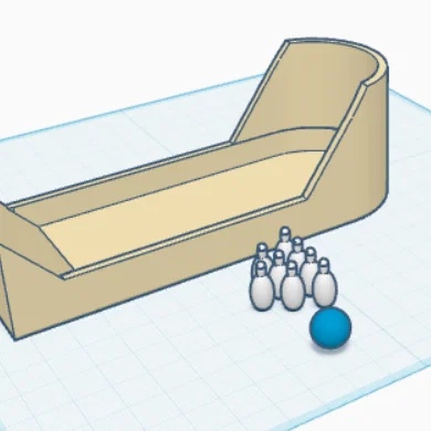Bộ trò chơi Bowling mini để bàn - Mô hình in 3D giải trí