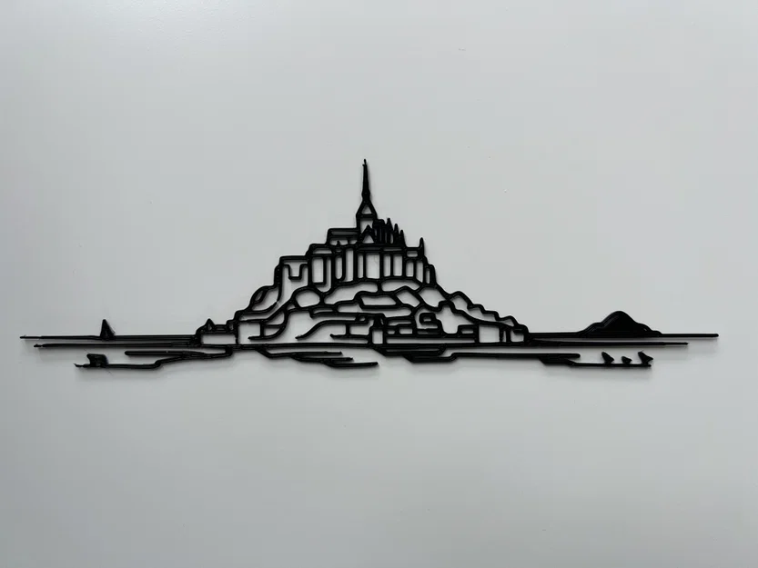 Tranh treo tường 3D phong cảnh Mont Saint Michel độc đáo - Image 1