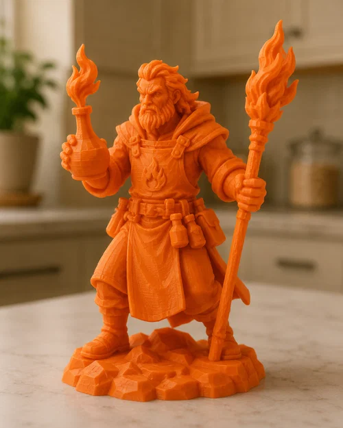 Fire Cleric with Twin Torches (Tu sĩ hệ lửa cầm đuốc kép) - Image 1