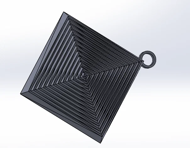 Đồ chơi giảm stress Square Fidget kèm móc khóa - Mẫu in 3D độc đáo - Image 1